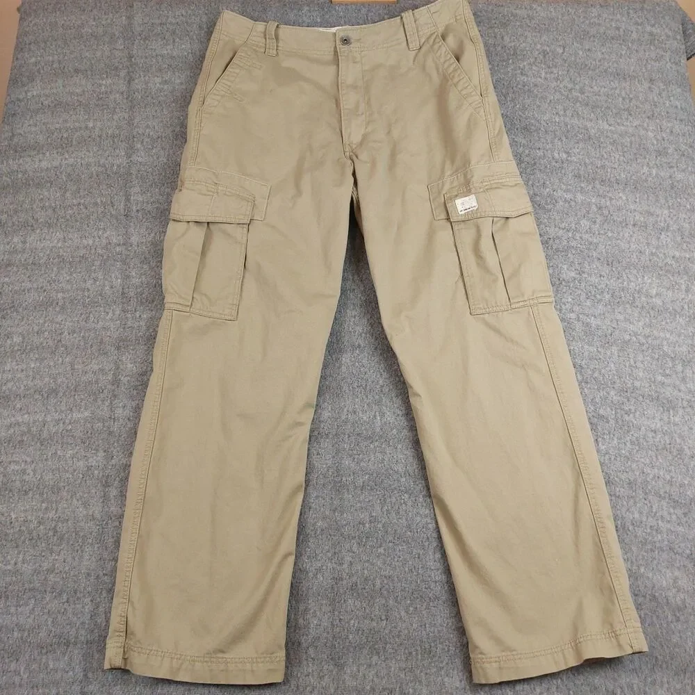Levis Loose Straight Cargo Pants Men 36x34 (Fit 37x32.5) Baggy Work Wear Utility